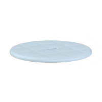 Douchekruk – rond - zachte zitting licht blauw