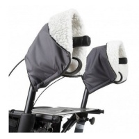 Handwarmers voor rollator | per paar | zwart/wit
