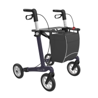 Ultra Lichtgewicht | Rollator | Paars-Zwart | Rehasense | Server Carbon Fibre | Large