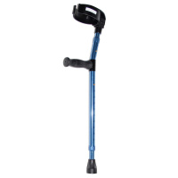 Kinderelleboogkruk met Ronde handgreep | Gesloten manchet | Premis | Blauw