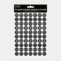 Grootletter Planstickers 