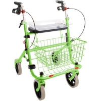 Provo Rollator | Appel Groen | Mand | Dienblad | Stokhouder