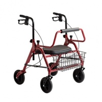 XXL | Rollator KING | Rood | Extreem Sterk | model 61 cm |