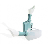 Urinaal met terugloop beveiliging - vrouw - transparant