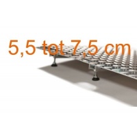 Verstelbare stembureau drempelhulp 5.5 - 7.5 cm | breedte 90 en 100 cm