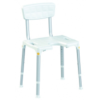 Rechthoekige douchekruk - met uitsparing & rugleuning