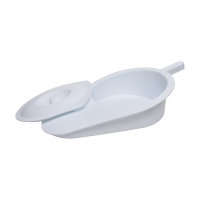 Kunststof bedpan met deksel