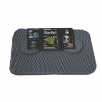Anti-slip placemat en onderzetter set - grijs