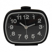 Wekker quartz | voor senioren en slechtzienden | zwart