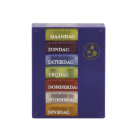 Pillenbox | 1 week | 4 vaks | Nederlands | Gekleurd