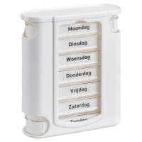 Pillendoos | 7 Daags | 4 vakjes per dag | wit