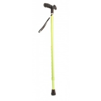 Wandelstok | Verstelbaar | Aluminium | TPR handvat | Gezandstraald mat groen | 72 - 95 cm
