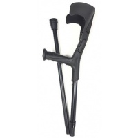 Opvouwbare Elleboogkrukken | Zwart | Open Manchet