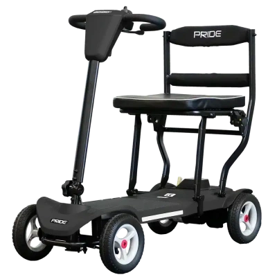 Foto van Opvouwbare scootmobiel | Go Go Super MG2 | Magnesium Frame | Pride | Lithium | 10 of 20 Ah | Zwart