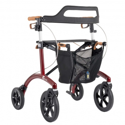 Foto van Saljol | Rollator Allround | Breed model | Zitbreedte 52cm | Rood |