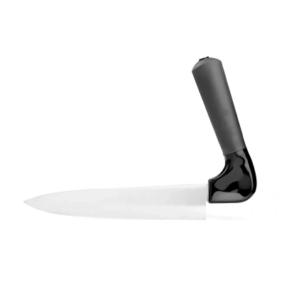 Foto van Vleesmes | met ergonomisch schuin handvat | zwart | Vitility