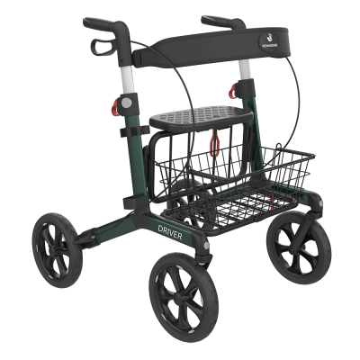 Foto van Driver | Aluminium Rollator | Donkergroen | Rehasense | Large