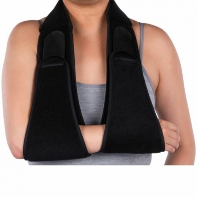 Foto van Pro Orthic | Armsling Schouderbrace | Zwart | Maat S/M <170 cm