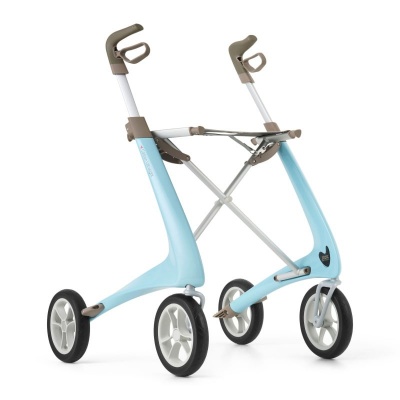 ByAcre | Ultralight Carbon Rollator | Lichtblauw met organizer bag