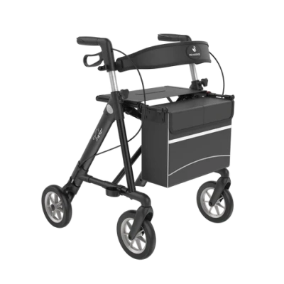 Foto van Lichtgewicht Deluxe | Rollator | Zwart | Rehasense | Tracker | Large