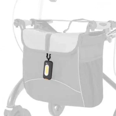 Foto van Led-lamp | Saljol | voor rollator en rolstoel | zwart