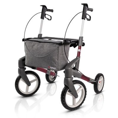 Topro Olympos ATR | Outdoor rollator | Black Series | Rood | Medium