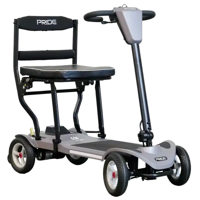Foto van Opvouwbare scootmobiel | Go Go Super MG2 | Magnesium Frame | Pride | Lithium | 10 of 20 Ah | Grijs