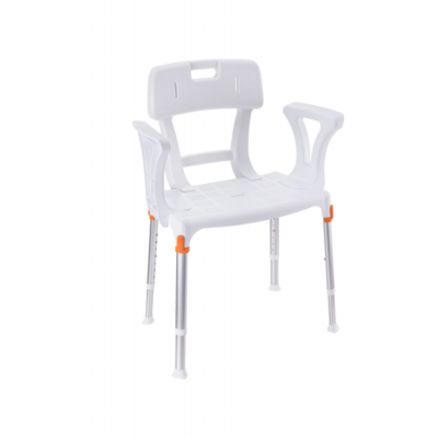 Foto van Rechthoekige douchestoel - compleet