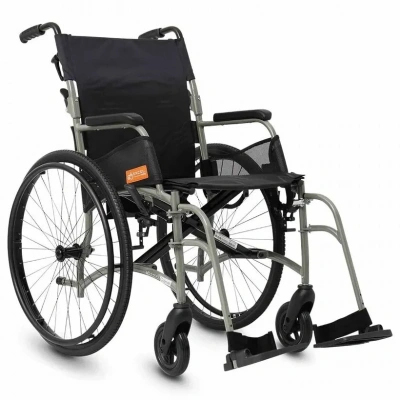 Foto van Rolstoel | Lichtgewicht | Excel Curve | Zitbreedte 45cm | Grijsgroen