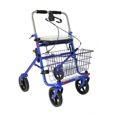 Foto van Lichtgewicht Provo Rollator met duwbeugel en eenzijdige rem links of rechts | diverse kleuren 