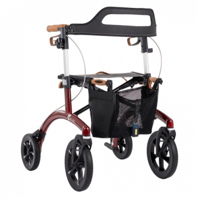 Foto van Saljol | Rollator Allround | Rood | Zithoogte 54 cm | Small model