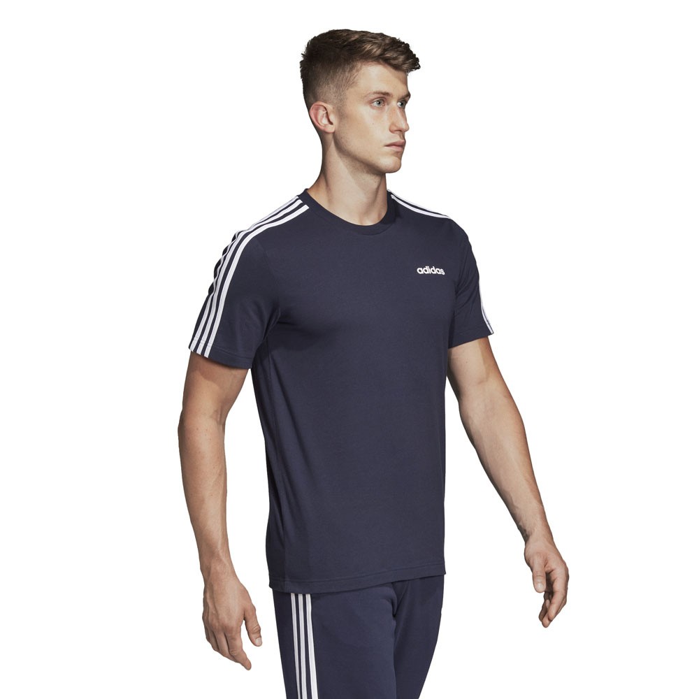 Afbeelding van Adidas Essentials 3 Stripes Set Blauw