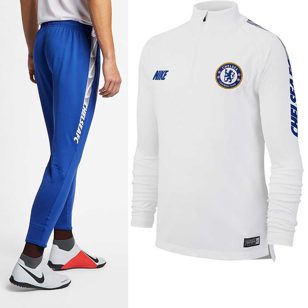Afbeelding van Chelsea FC Dri-FIT Squad Drill Set Kids Wit