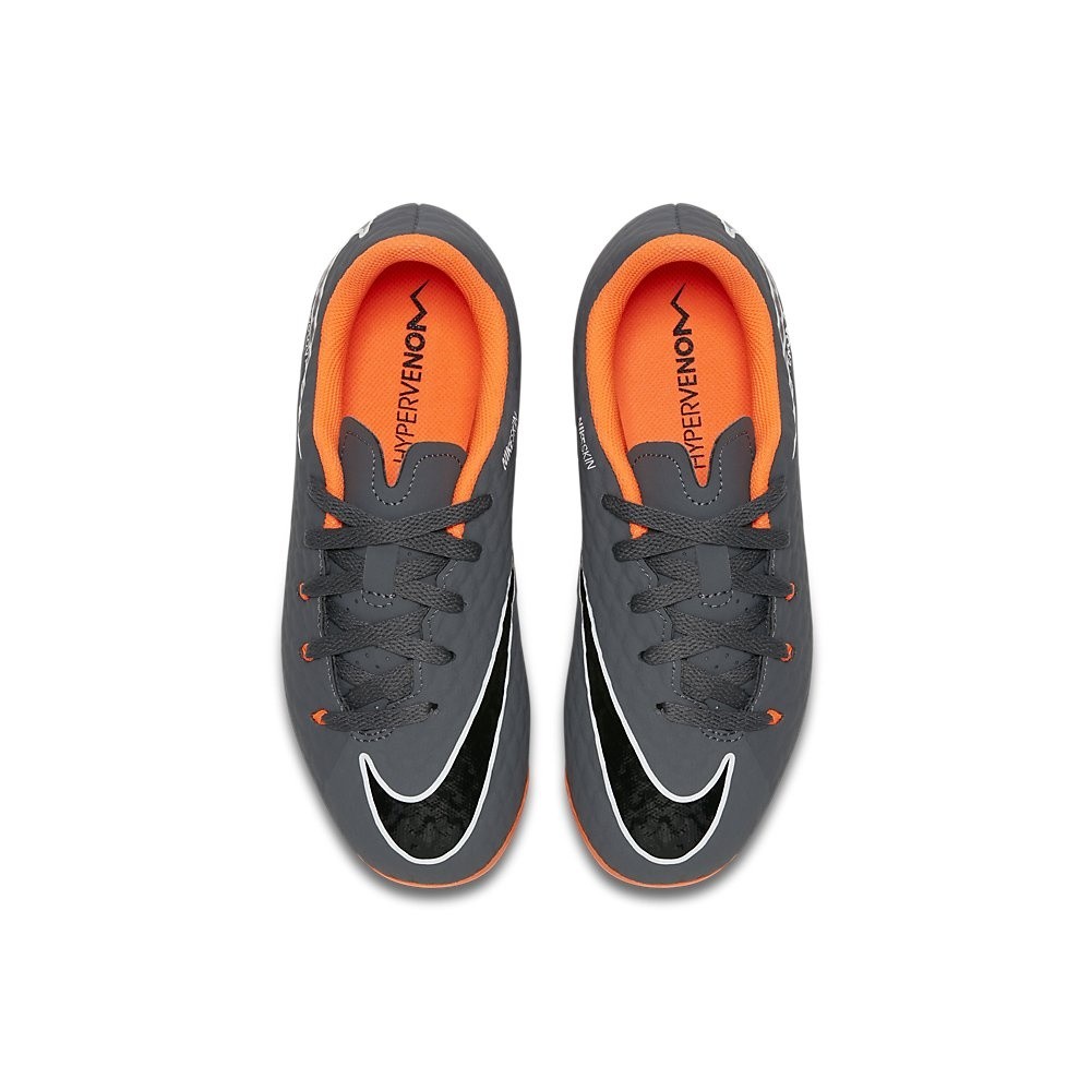 Afbeelding van Nike Hypervenom Phantom III Academy FG Kids Grijs