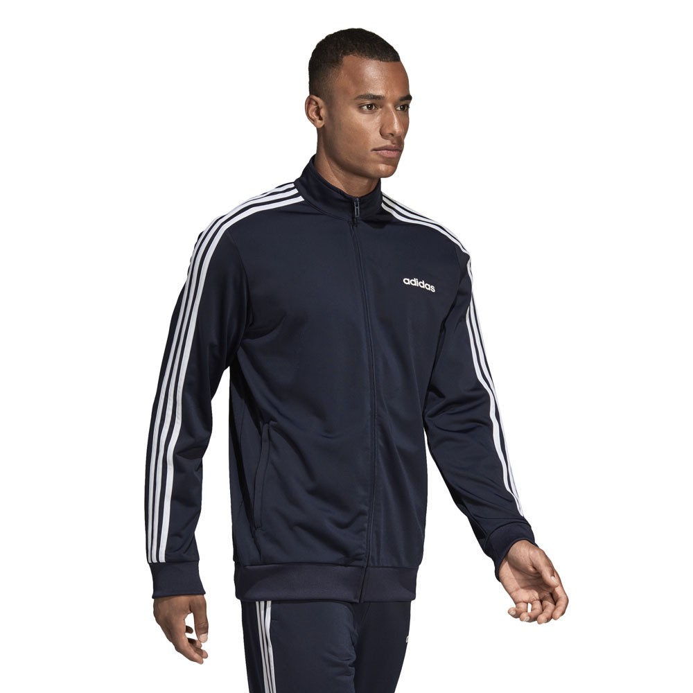 Afbeelding van Adidas Essentials 3 Stripes Trainingspak Blauw