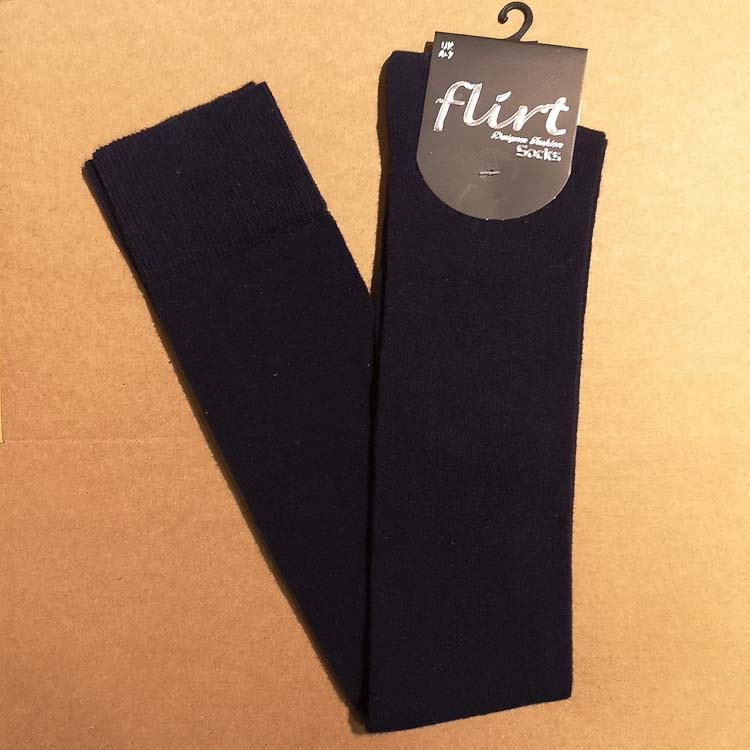 Flirt | Overknee sokken donkerblauw Flirt | Overknee sokken donkerblauw