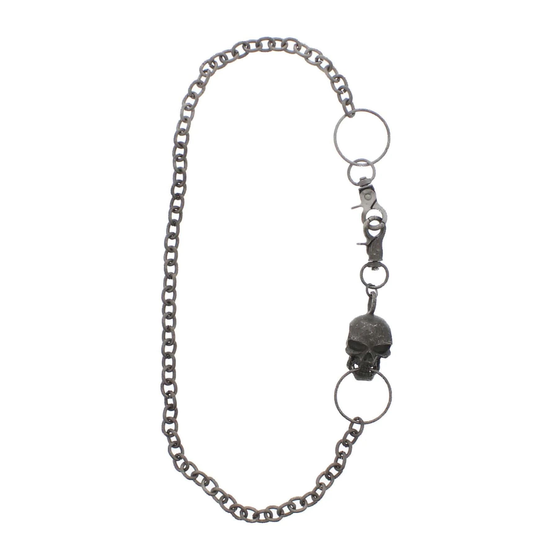 Zacharia | Halsketting of Keychain met skull ketting en clip