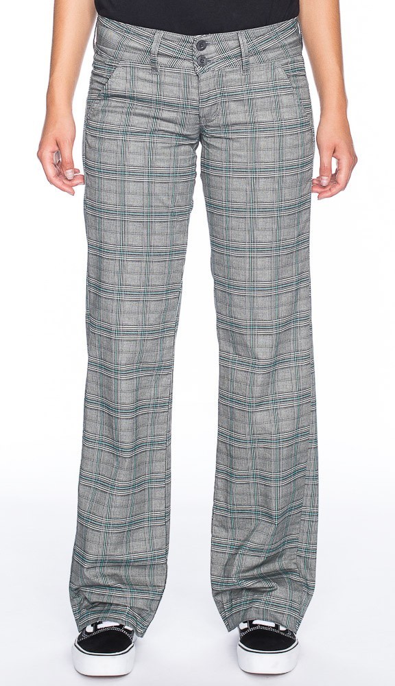 Broek Lilia, grijs turquoise geruit Broek Lilia, grijs turquoise geruit
