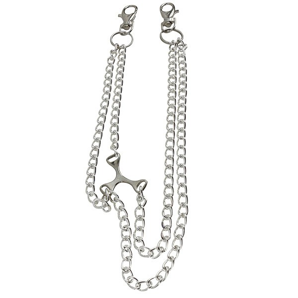 Bullet69 - Sleutelhanger met dubbele ketting en schakel Bullet69 - Sleutelhanger met dubbele ketting en schakel