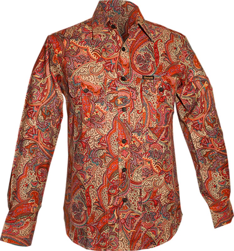 Chenaski | Cowboy worker overhemd, paisley colourful