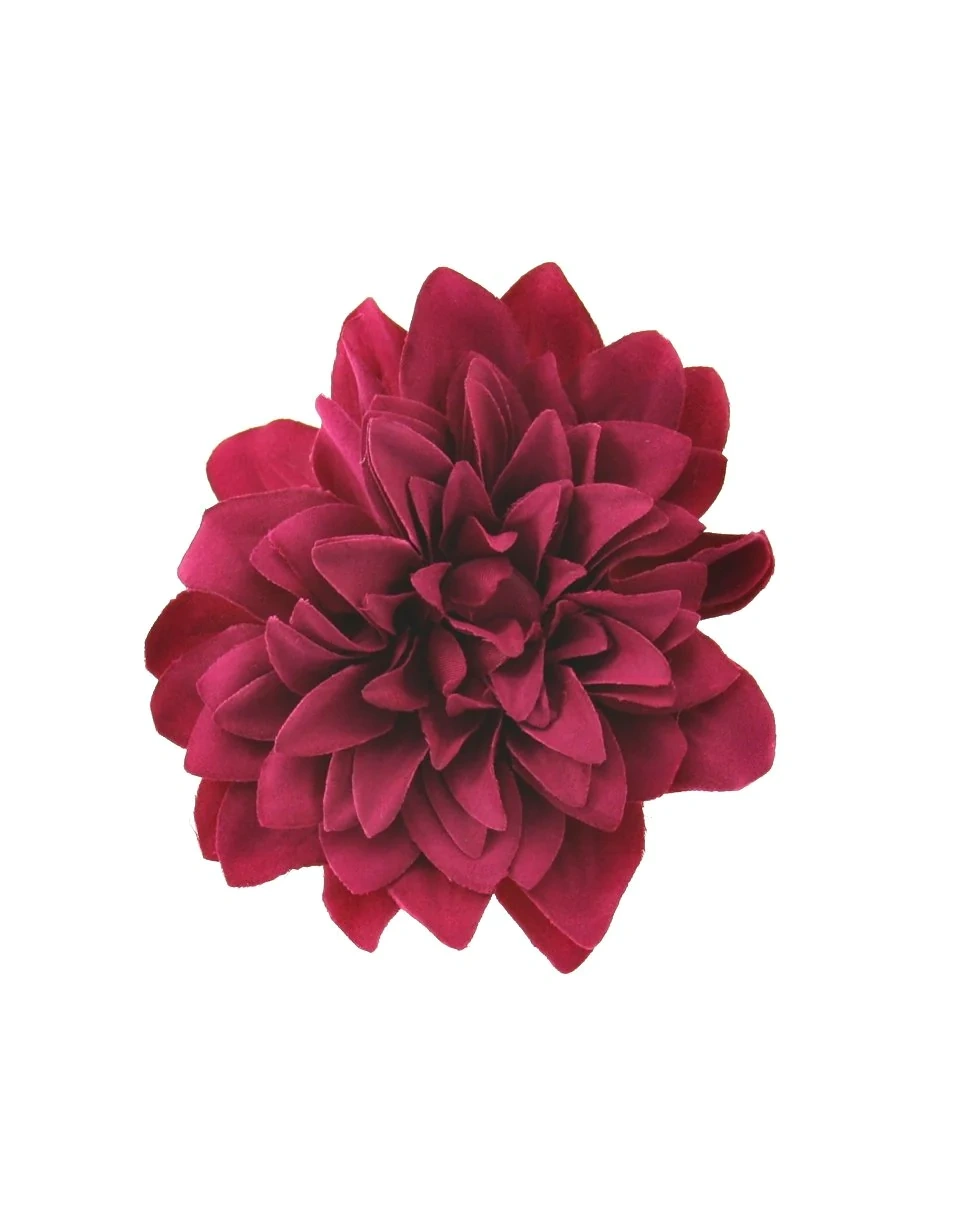 Zacharia | Fuchsia roze chrysant op haarclip en broche 