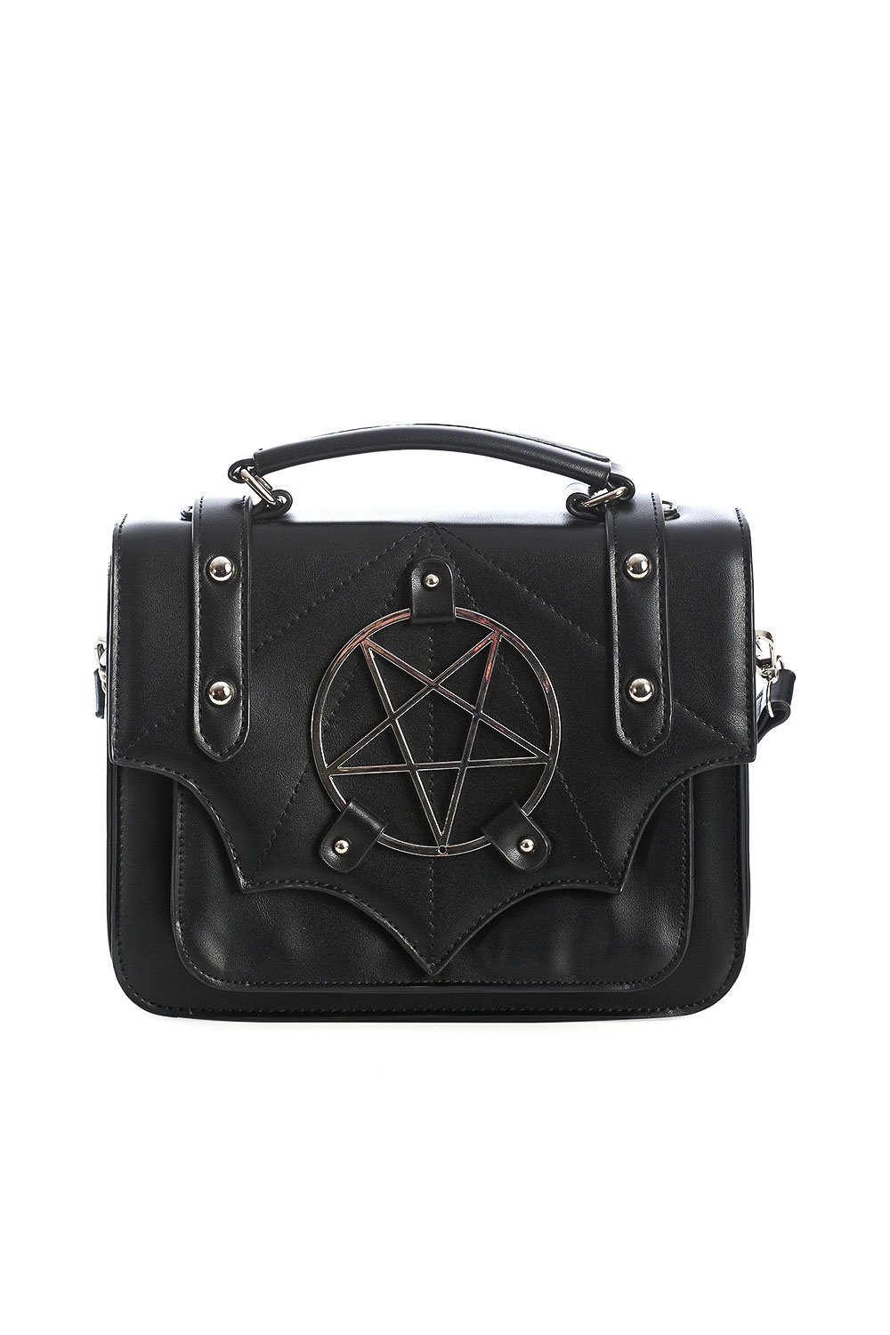Banned | Gothic wicca schoudertas Moloch Pentagram