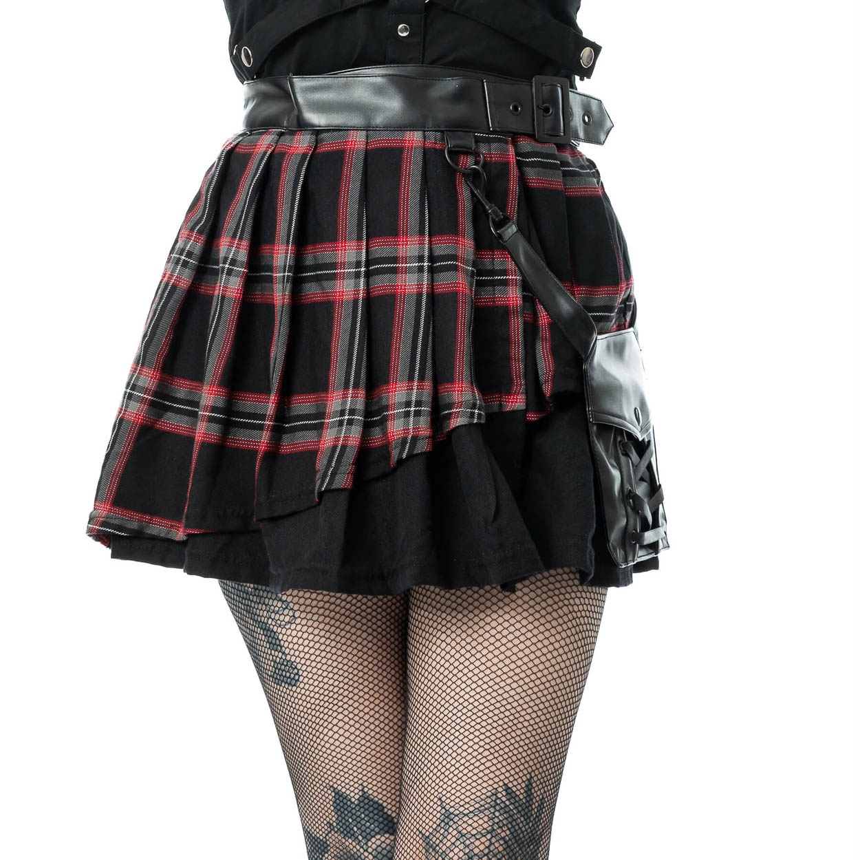 Poizen Industries | Mini rok Phantom highlander tartan