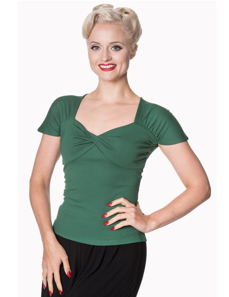 Top She Who Dares Forest Green Top She Who Dares Forest Green