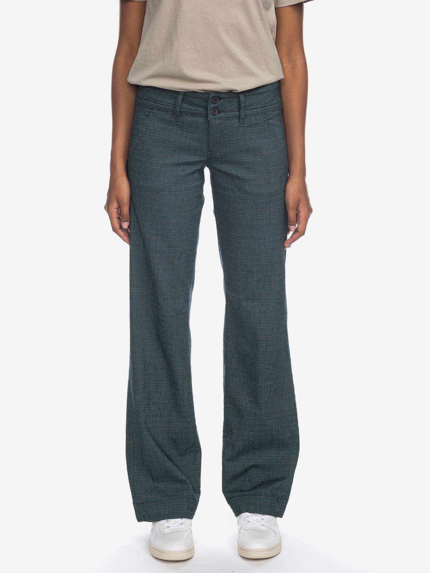 ATO Berlin | Pantalon Lilia met fijn groen grijs ruitje