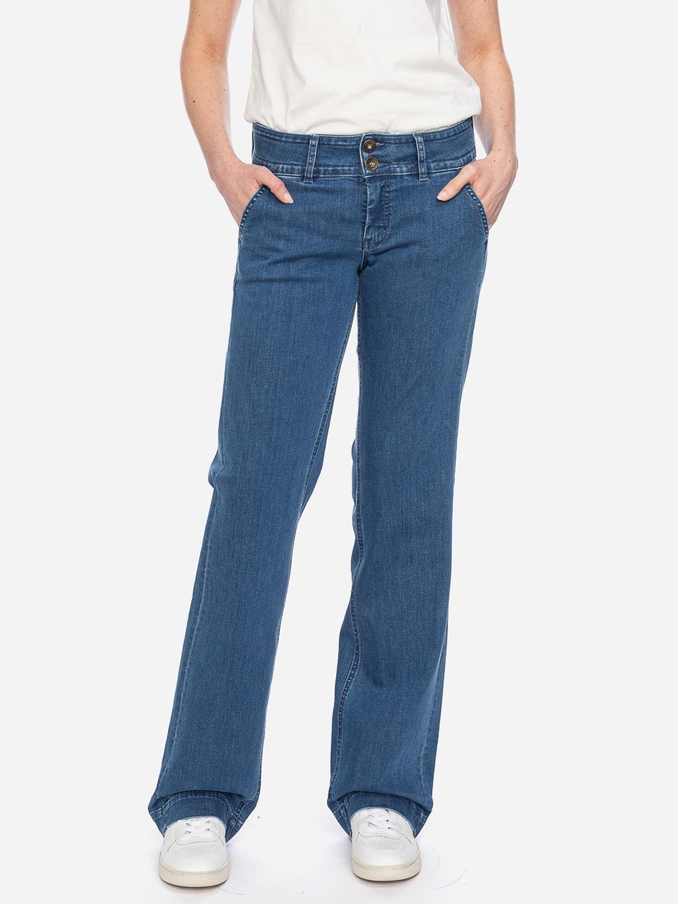 ATO Berlin | Jeans Lilia Vanu, blauw used bio katoen ATO Berlin | Jeans Lilia Vanu, blauw used bio katoen