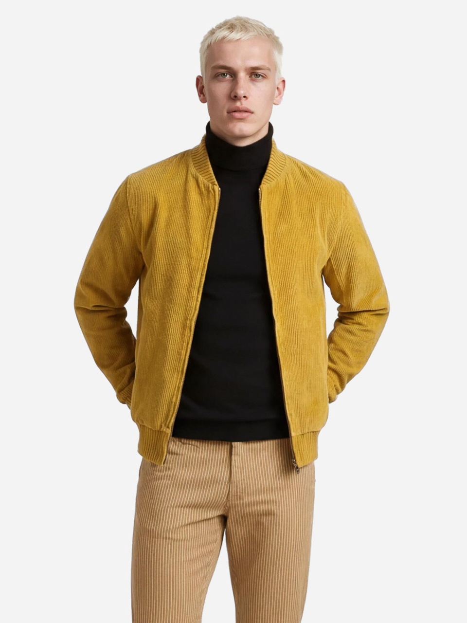 ATO Berlin | Retro Jas Pelle gele brede ribcord, biokatoen