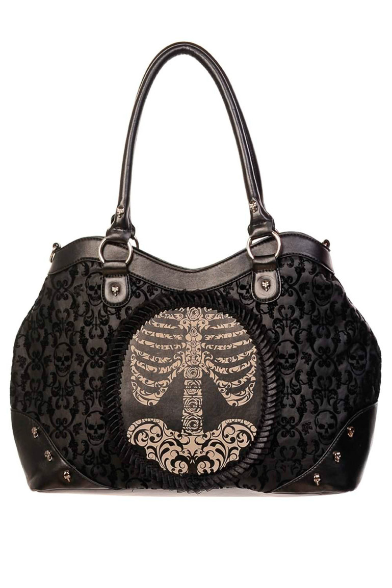 Banned | Handbag Narsissus Cameo met skelet Banned | Handbag Narsissus Cameo met skelet