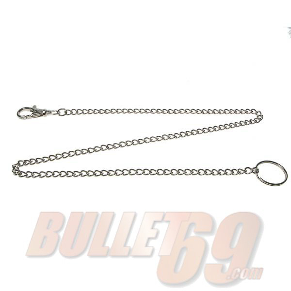 Bullet69 | Sleutelhanger met dunne 60cm metalen ketting