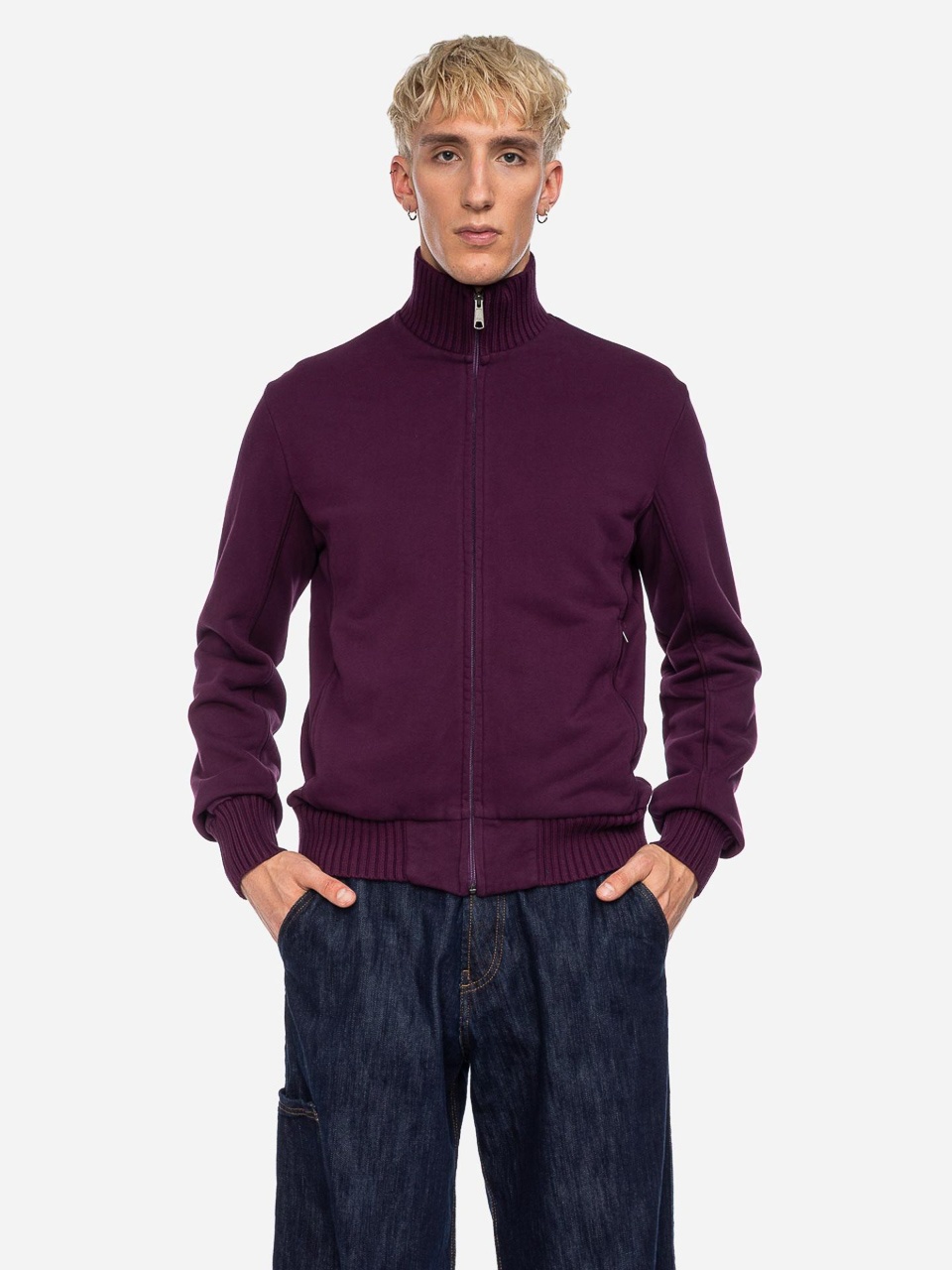 ATO Berlin | Sportjas Boy, wijnrood-paars biokatoen